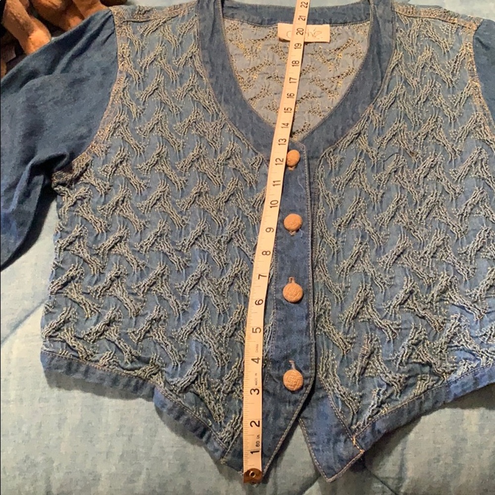 Cache cropped denim jacket - Picture 4 of 6